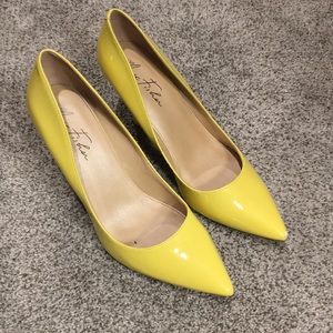 Marc Fisher Yellow Heels